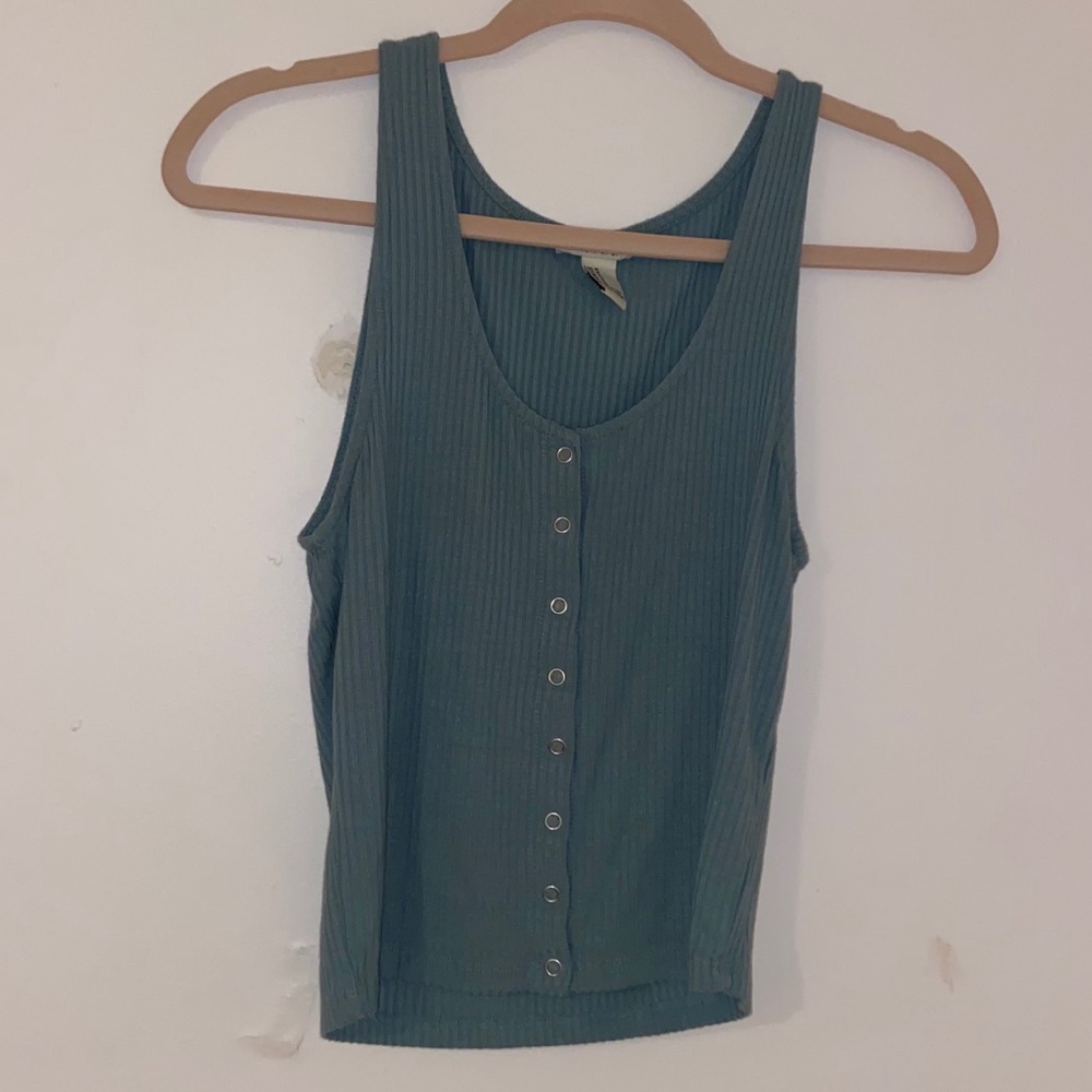 Teal Crop Top